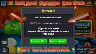 8 BALL POOL FREE DYNAMO CUE TRICK-8 BALL POOL HOT TO GET DYNAMO CUE FOR FREE....😨