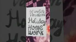front page design for winter holidays homework 🤩❤️👏❣️🌹☺️✨️✍️