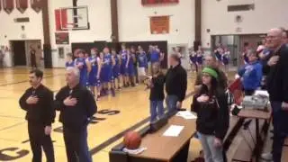 Clay Johnson plays National Anthem