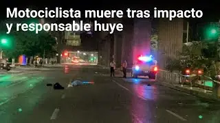 Motociclista muere tras impacto y responsable huye