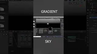 Gradient sky in blender Timelapse tutorial 