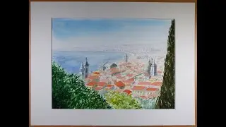 DEMO AQUARELLE les toits de Nice2021
