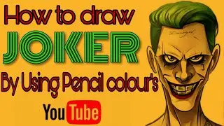 How to make a sketch of JOKER(Beginners)|YouTube|Unisar Gangurde.