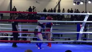 Referee catching a KO safety way
