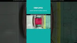 Dekuma HDPE Microduct Extrusion Line with fastest pipe winding device