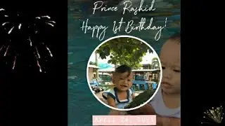 Our Nephew's First Birthday | Prince Rashid | Swimming Pool 1st Birthday Celebration | Rhemce TV