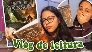 LENDO E SURTANDO COM PERCY JACKSON E O ÚLTIMO OLIMPIANO | Vlog de leitura (contém spoilers)