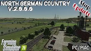 Map Update | North German Country | PC/MAC Only | V.2.0.0.0 | Farming Simulator 25