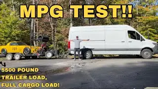 2021 Mercedes Sprinter 4-цилиндровый дизельный двигатель, тест расхода топлива на 500 миль с приц...