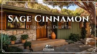 13 Elegant & Cozy Fall Decor Tips Using Sage Green & Cinnamon | Timeless Autumn Interior Ideas