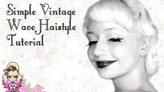Easy Vintage Wave Hairstyle Tutorial - The Great Gatsby Style - Violet LeBeaux