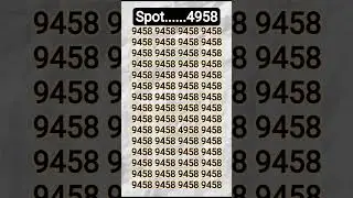 How fast quickly challenge Quizzes for Hidden 4958 #brainchallenge #iqtes #braingames #easybrain