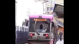 AnsaldoBreda T-69 Tram 05 departing Birmingham Snow Hill