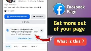 What is Get More Out of Your Page on Facebook | Facebook Update Your Page New Update 