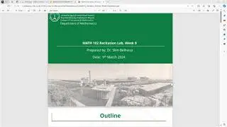 Week 9: MATH102 - Calculus II: Recitation with Python: Volumes by Cylindrical Shells and Arc Lengths