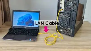 WINDOWS 11 : Connect 2 PC together with an LAN Cable to Transfer Files
