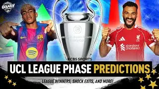 UCL LEAGUE PHASE PREDICTIONS 25/26 | Barcelona to win League Phase? PSG Playoffs? | Golazo Matchday