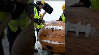Rescue this GIANT cockroach now &mdash; break the wooden football with a massive hammer