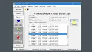 Lotto Pro Tutorial # 1 - Creating Your Lottery Tickets
