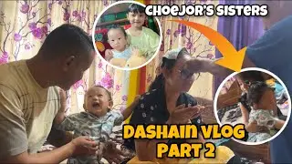 Choejor’s first Dashain tika ❤️||Enjoyed with sisters , family and fun 🤩 @Sherpavlog500 