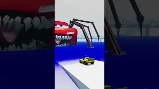 Epic Escape From The Lightning McQueen Eater _ Car VS Lightning McQueen Eate_coffin dance cover