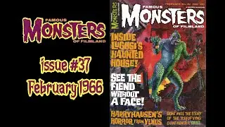 Famous Monsters of Filmland #37 (February 1966) &ndash; Ymir, Lugosi, Karloff, and Classic Monster Films