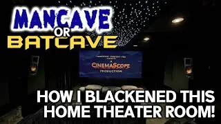 Create the ultimate Batcave Home Theater using Triple Black Velvet [DIY BUILD]