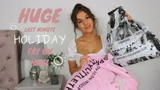 HUGE LAST MINUTE TRY ON HOLIDAY HAUL | PLT, Zara, Rebellious & More | Nikita Norkus