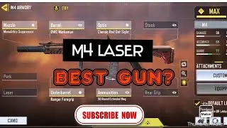 *M4 LASER NEW BEST GUN EVER* COD MOBILE BATTLE ROYAL