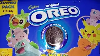 Oreo X Pokemon Edition Jumbo Vanilla Flavored Pack Opening ll India ll 2025 ll