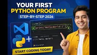 How to Create & Run Your First Python Program 🐍 | Beginner Guide 2026