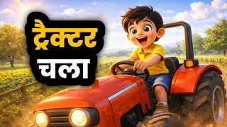 ट्रैक्टर चला 🚜 | Kids Tractor Chala Song! | Fun Farm Vehicle Music for Children