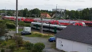 Hektik im Bahnalltag Bahnhof Freiberg 10.09.2025