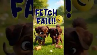 Fetch FAIL: Who's The One Fetching? | Puppy Brothers Adventures Mini 030 #pets #shorts