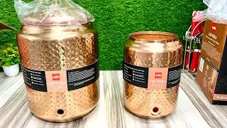 Cello cop pura copper Matka  Copper container 