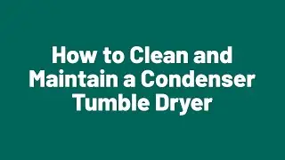 How to Clean and Maintain your Bush Condenser Tumble Dryer #argos #techsupport #tumbledryer