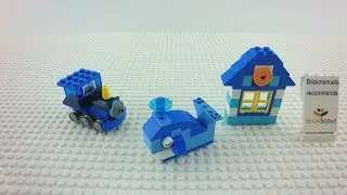 10706 LEGO&reg; Classic Set Blue Creativity Box Speed Build Review 4k by Brickmanuals