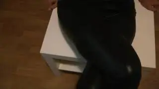 Leather pants, hight heels, fetish pants! part 1