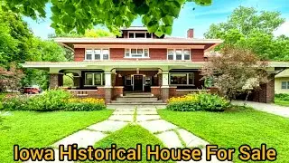 Iowa Historical House For Sale | Corner Lot In Iowa | Craftsmanship | Basement | Iowa Real Estate