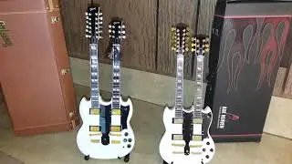 Axe Heaven guitar review / Ave Heaven miniature guitars / Ave Heaven double neck guitar