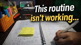 Trying to fix my study routine | realistic study vlog