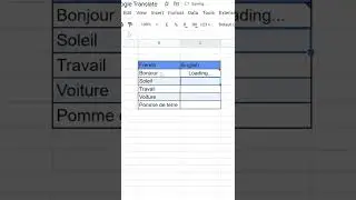 How to easily translate to different language in Google Sheets !