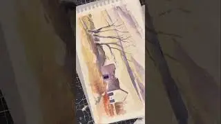 Starting a new watercolour sketchbook #learningtopaint