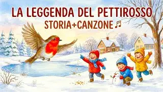 La Leggenda del Pettirosso🐦Storia +🎶 Canzone 🎵della Buonanotte per Bambini🌙✨ #pettirosso #buonanotte