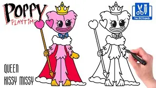 How To Draw Queen Kissy Missy | Poppy Playtime - Draw Game Characters Step By Step