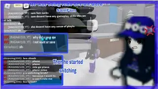WE MET A SAMFAM HATER  |ROBLOX FLEE THE FACILITY