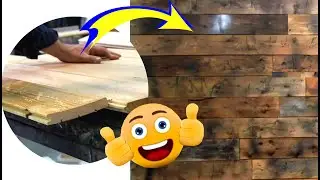 PAREMENT en BOIS Intérieur | Lames de Bardage & Tasseaux | Déco Salon Style Rustique