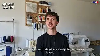40 ans du bac pro : Kérian Gurliat, Bac Pro Métiers de la Mode - Vêtements