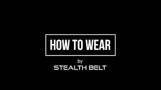 How to Wear Stealth Belt Pro Ostomy Belt?