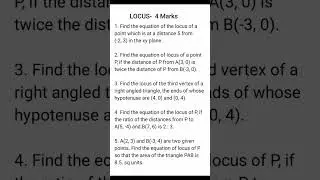 Inter Maths 1B Locus important questions